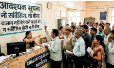 चालान नहीं देने वाले वाहनों की न सर्विसिंग होगी न ही बीमा : पीयूसी पर भी लगेगी रोक