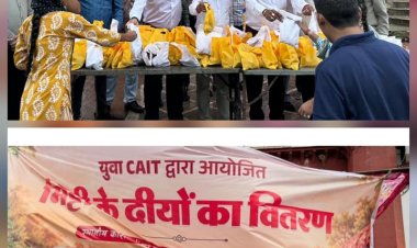 YUVA CAIT का स्वदेशी संदेशः 21,000 मिट्टी के दीये बांटकर बढ़ाया स्थानीय कारीगरों का सम्मान