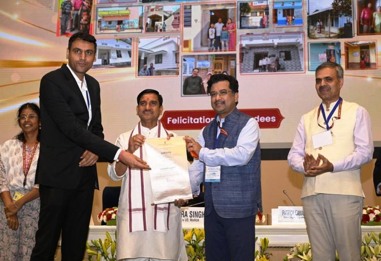विश्व पर्यावास दिवस पर नई दिल्ली के विज्ञान भवन में छत्तीसगढ़ पुरस्कृत