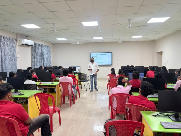 जीएसटी ने बदली अर्थव्यवस्था की तस्वीर, विद्यार्थियों ने समझी टैक्स व्यवस्था
