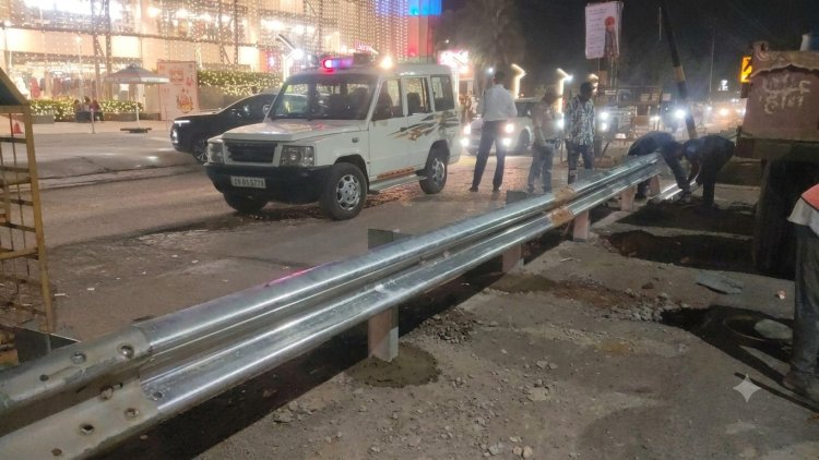 Big Breaking : अतिक्रमण के खिलाफ एनएचएआई की सख्त कार्रवाई, तेलीबांधा में अवैध एंट्री बंद